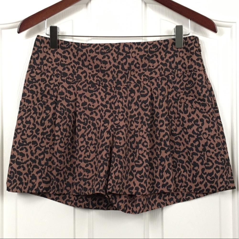 High Waisted Animal Print Loft Shorts